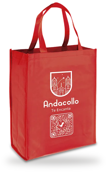 Bolsa reutilizable estampada para la Municipalidad de Andacollo