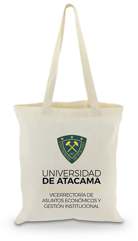 Bolsa de algodón con logo para la Universidad de Atacama, Copiapó