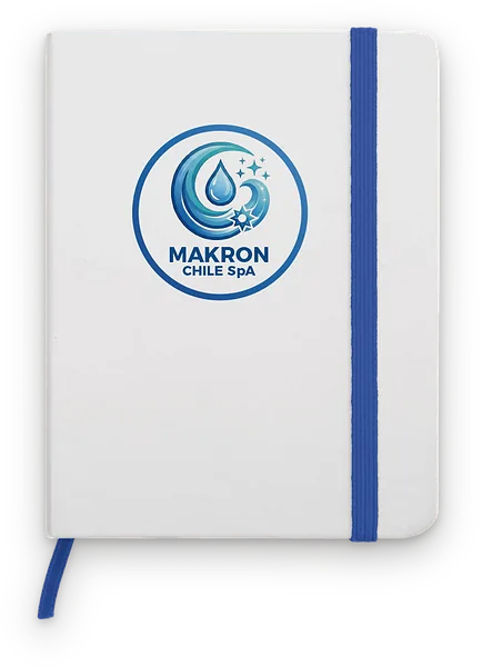 Cuaderno corporativo con elástico para Makron Chile