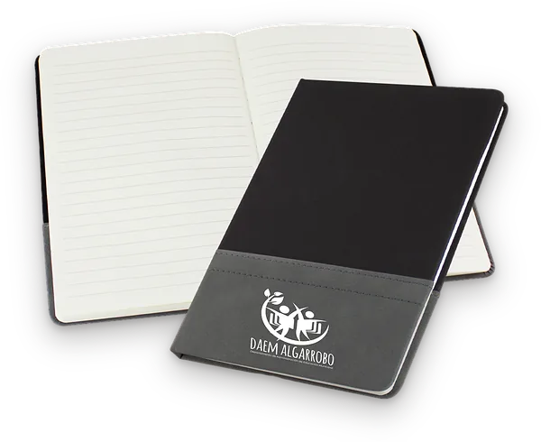 Libreta con elástico y tapa bicolor para el DAEM de Algarrobo