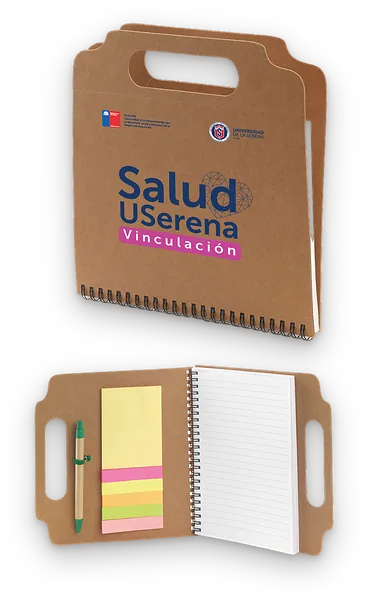Libreta con tapa kraft para la Universidad de La Serena