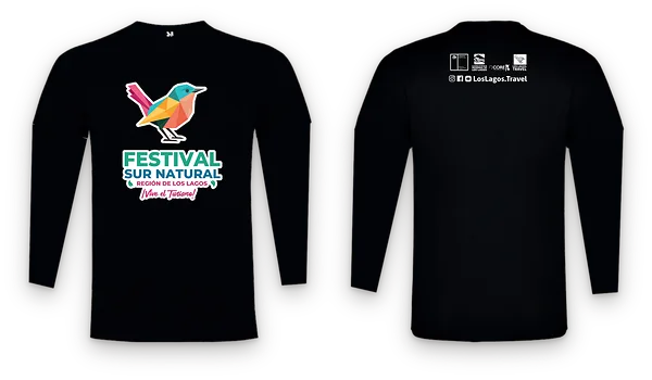 Polera manga larga para el staff de Sernatur Los Ríos, Valdivia