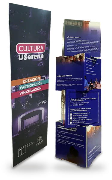 Tótems impresos para halls y ferias